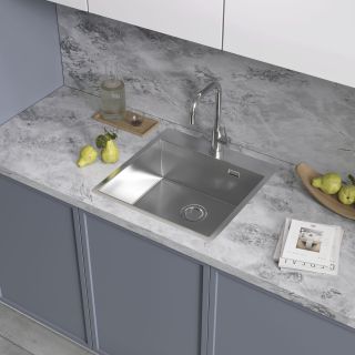 Мойка кухонная Reflexion Iseo 50-SS RX2250SS полированная сталь